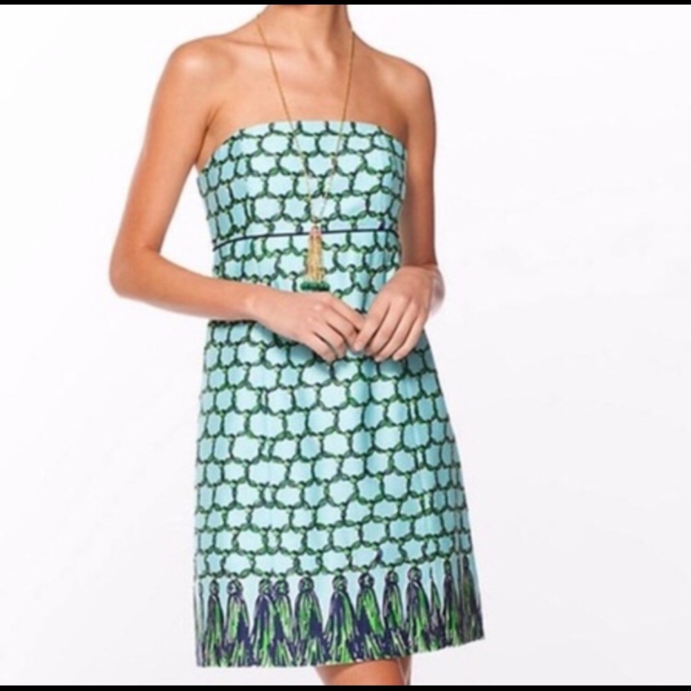 Lilly Pulitzer Bowen Theater Macrame Tassel Dress